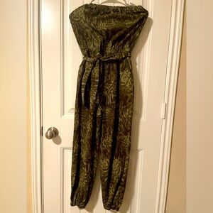 Good American camouflage jumpsuit